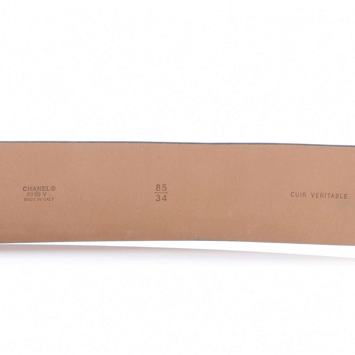 Leather CC Logo Belt 85 34 Black