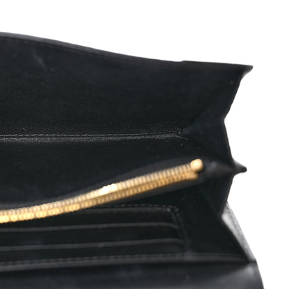 Mulberry Small Classic Grain Medium Continental French Wallet Black 5 of 10