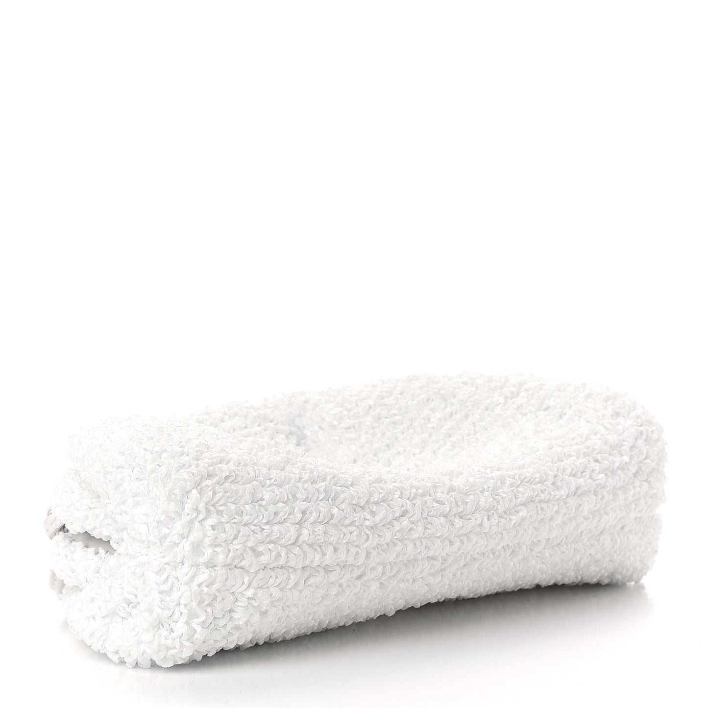 Boucle Curly Raffia The Mini Pouch White Chalk