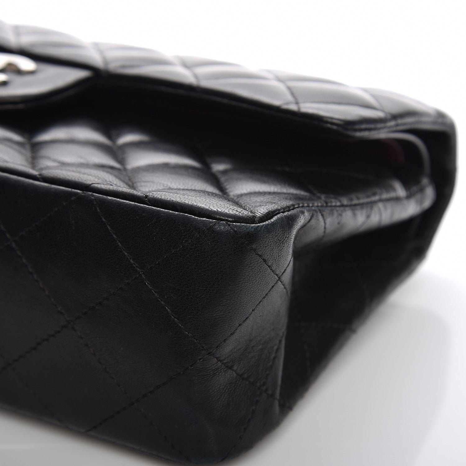 Chanel Lambskin Quilted Small Double Flap Black 8 of 10