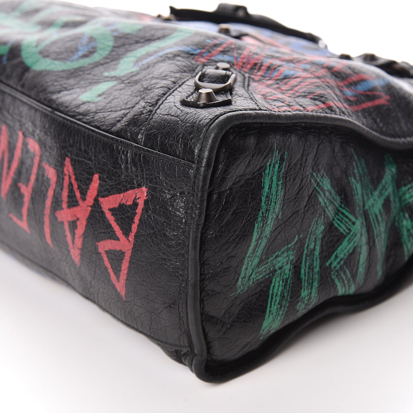 Agneau Graffiti All Over Classic Hardware City Black Vert Rouge