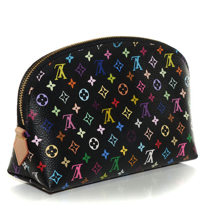 Louis Vuitton Monogram Multicolor Cosmetic Pouch Black Grenade 3 of 7