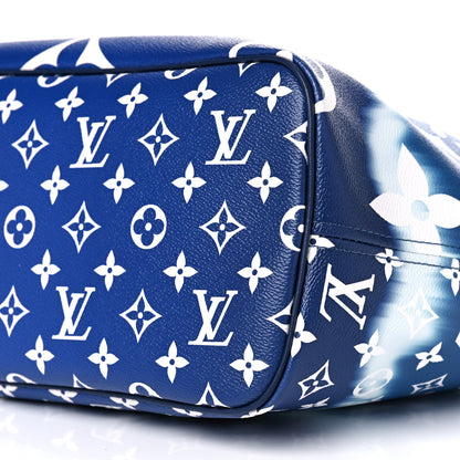 Louis Vuitton Monogram Escale Neverfull MM Blue 8 of 10
