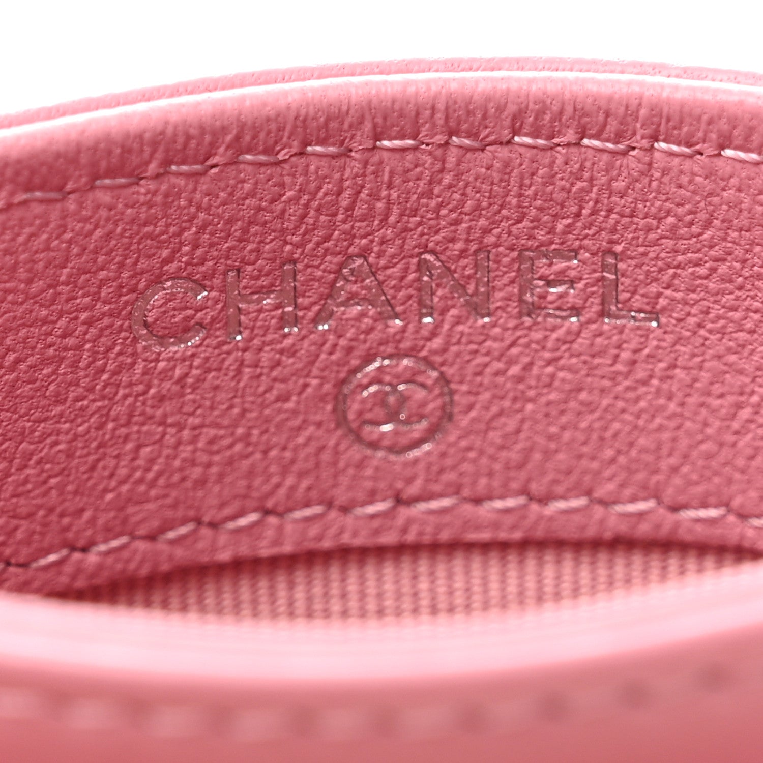 Chanel Lambskin Quilted Crystal Star Card Holder Pink 7 of 10