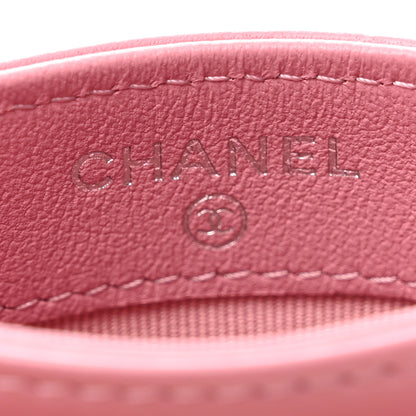 Chanel Lambskin Quilted Crystal Star Card Holder Pink 7 of 10