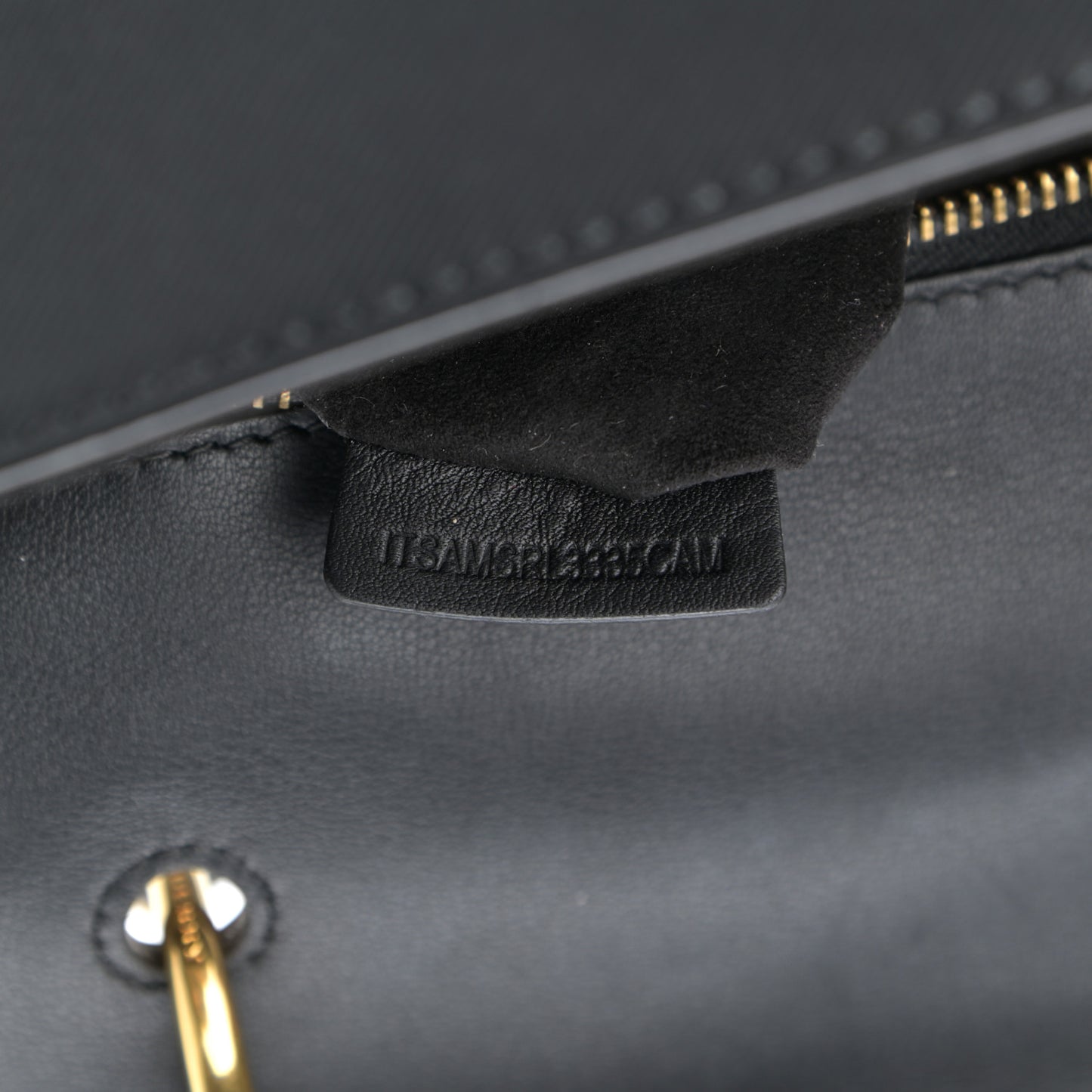 Trench Calfskin Mini DK88 Top Handle Bag Black