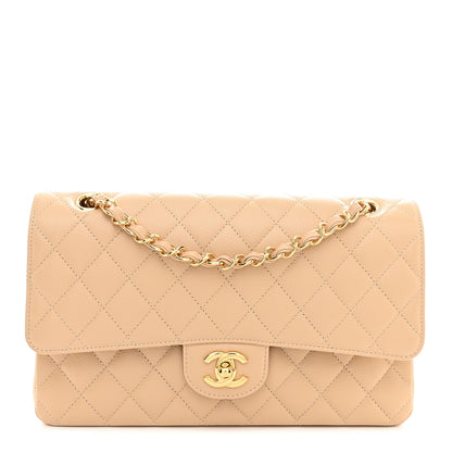 Chanel Caviar Quilted Medium Double Flap Beige 1 of 10