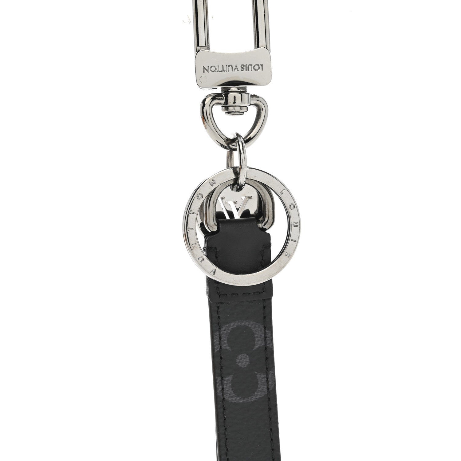 Louis Vuitton Monogram Eclipse Dragonne Bag Charm Key Holder 3 of 4