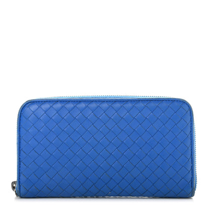 Bottega Veneta Nappa Intrecciato Zip Around Wallet Electrique 1 of 17