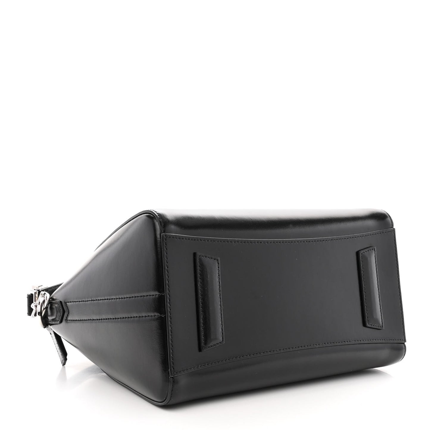 Shiny Lord Calfskin Small Antigona Black