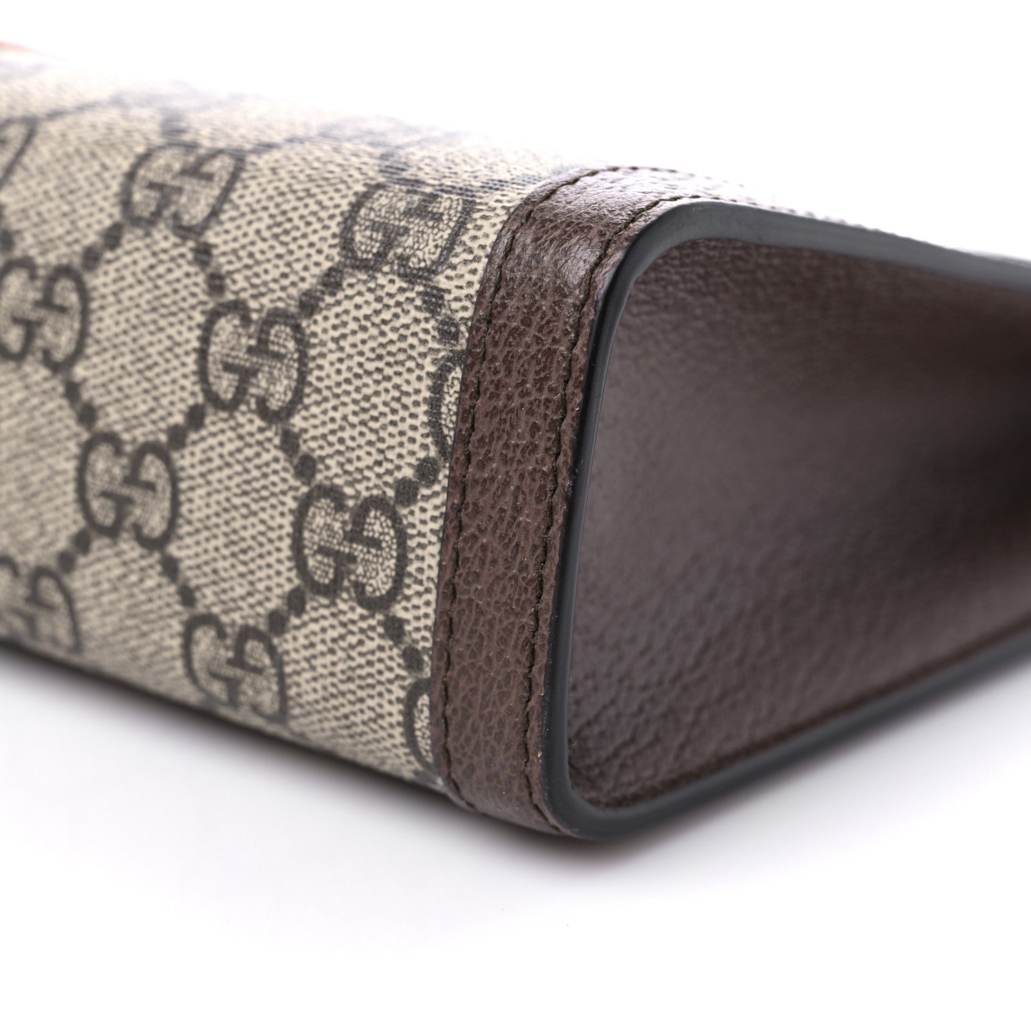 Gucci GG Supreme Monogram Web Ophidia Pouch Brown 9 of 11
