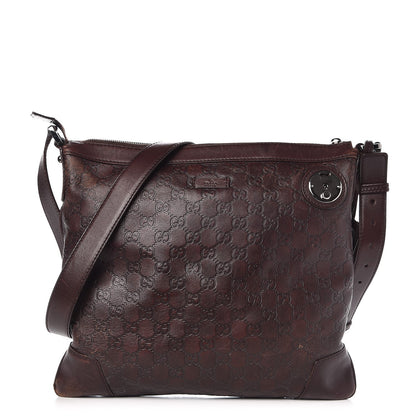 Gucci Guccissima GG Messenger Bag Chocolate 1 of 15