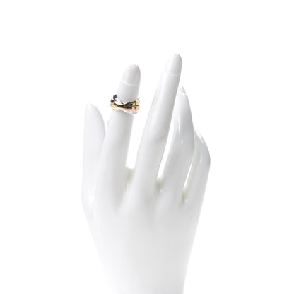 Cartier 18K Pink Yellow White Gold Classic Les Must De Trinity Ring 47 4 2 of 4