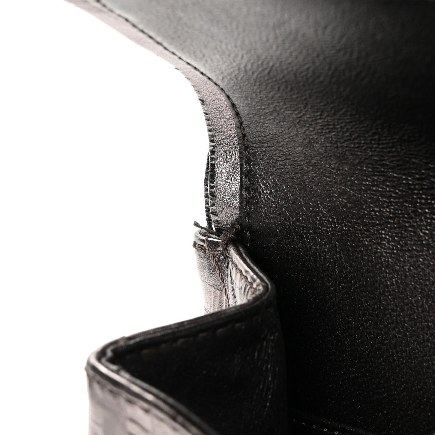 Metallic Striped Calfskin 2.55 Reissue 226 Flap Dark Silver