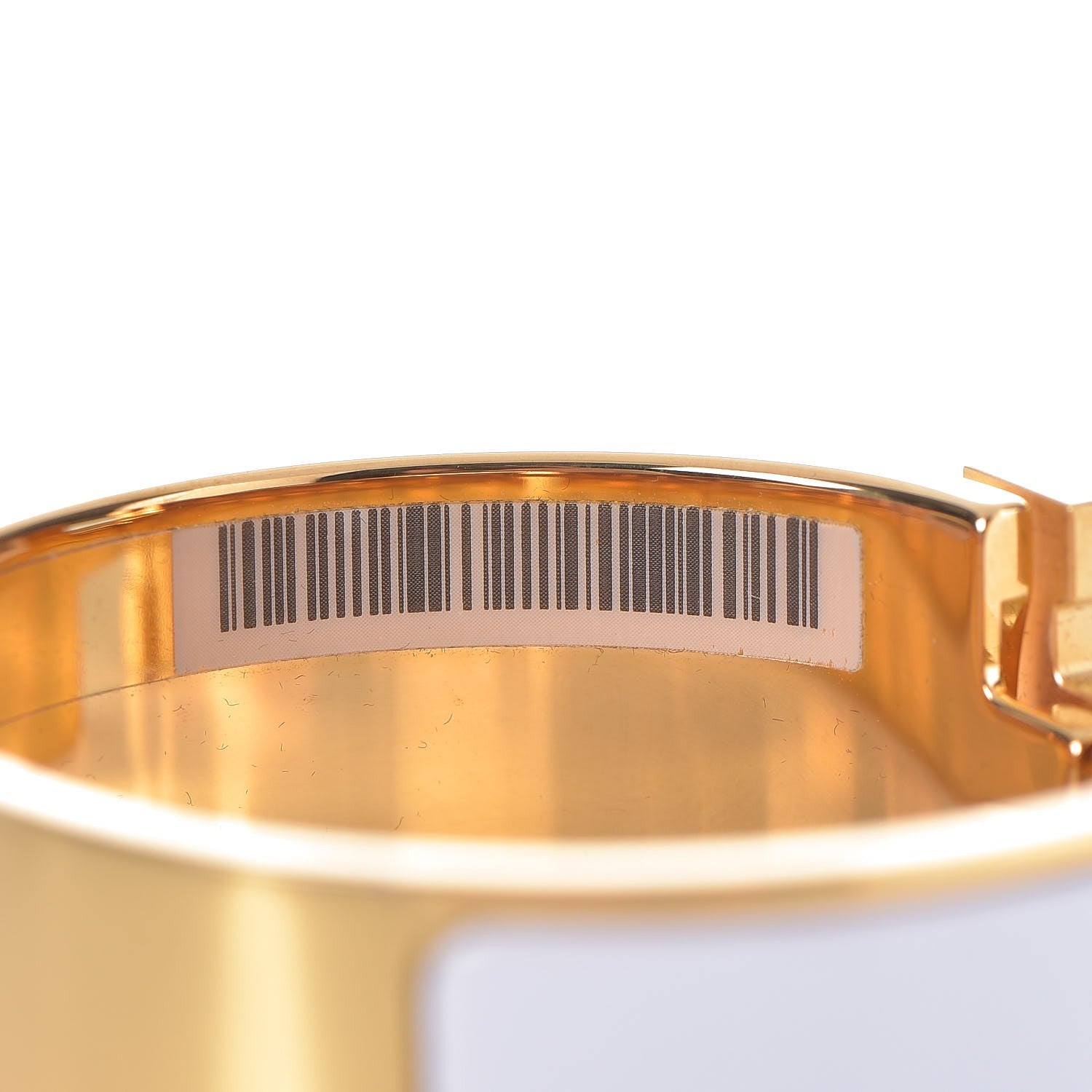 Hermes Enamel Wide Clic Clac H Bracelet PM White 6 of 7