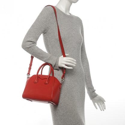 Givenchy Sugar Goatskin Mini Antigona Red 2 of 10