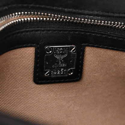 MCM Visetos Monogram Medium Millie Crossbody Bag Black 6 of 9