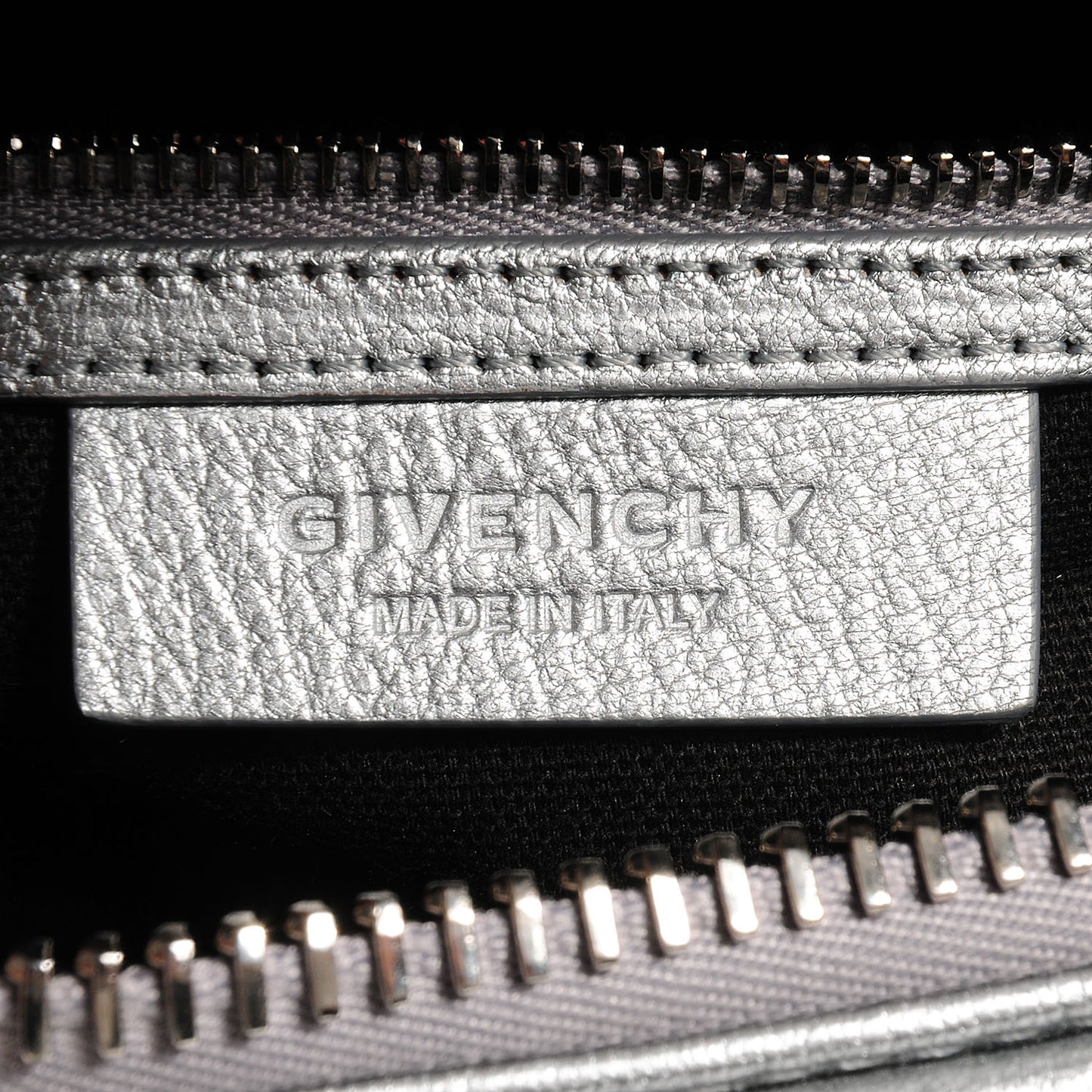 Sugar Goatskin Mini Antigona Silver