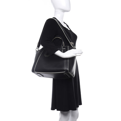 Givenchy Calfskin Contrast Stitched Medium Antigona Black 3 of 10