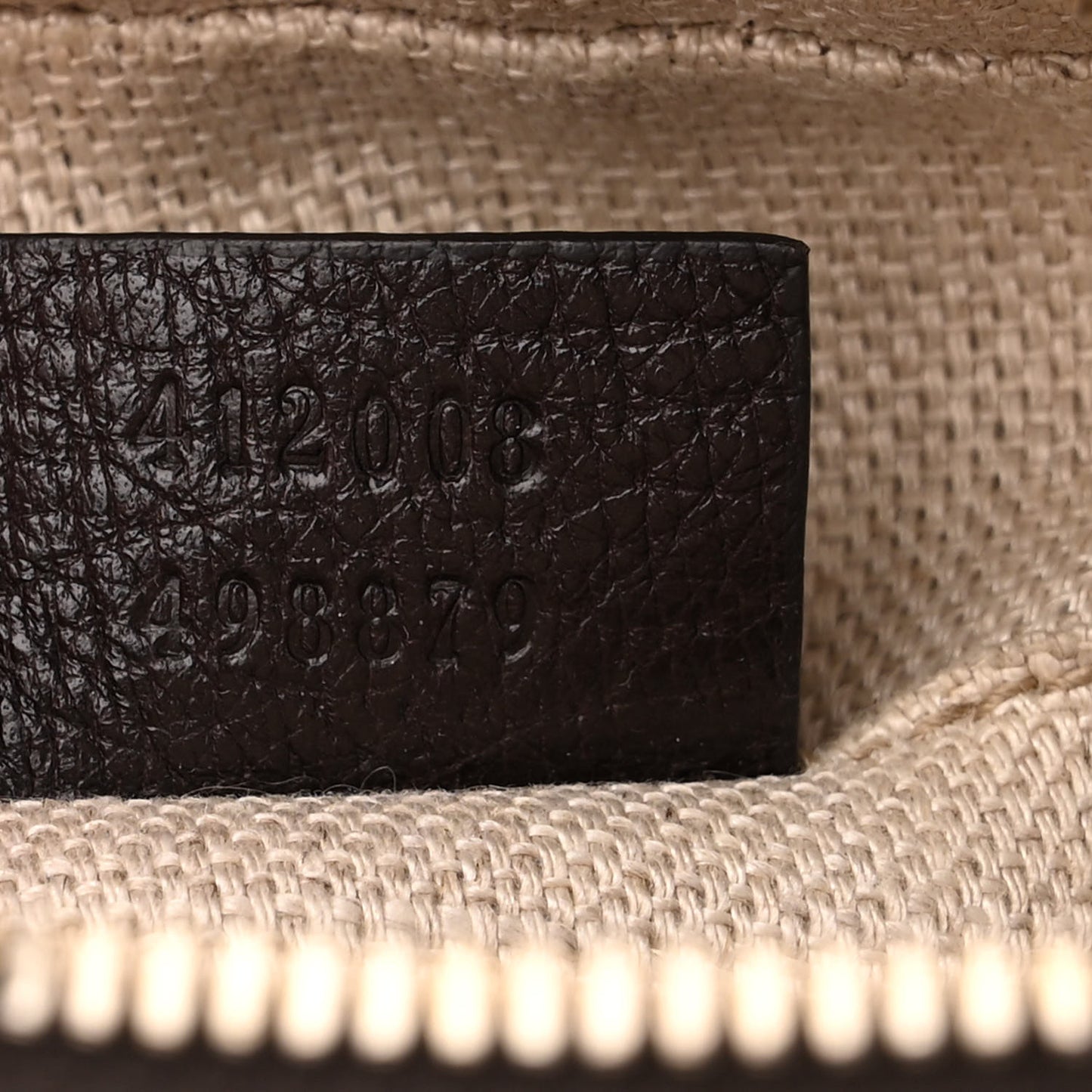 GG Supreme Monogram Web Small Webby Bee Shoulder Bag Dark Brown
