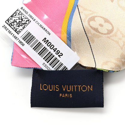 Louis Vuitton Silk Monogram 2021 Christmas Animation China Bandeau 3 of 5