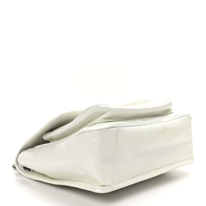 Saint Laurent Crinkled Calfskin Matelasse Monogram Medium Niki Chain Satchel Ivory 4 of 10