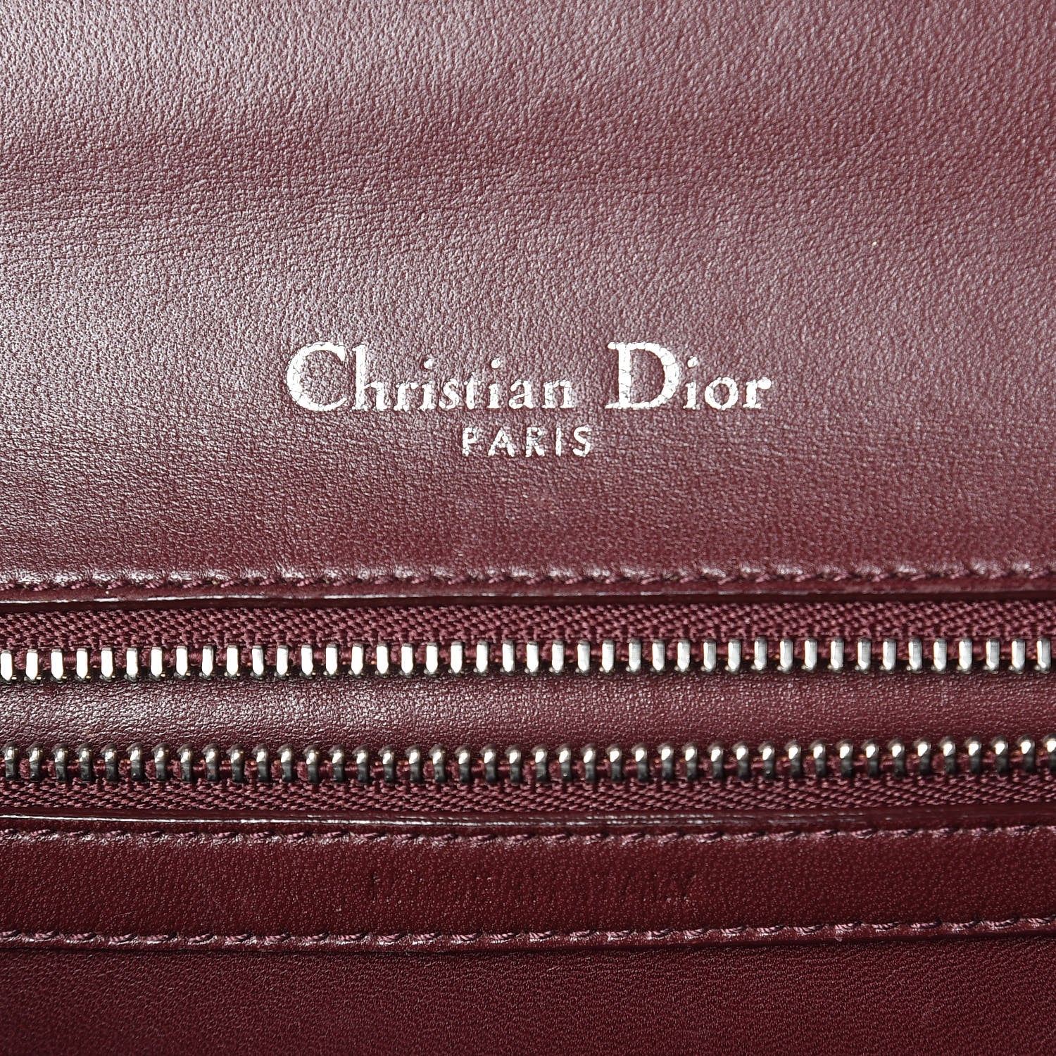 Christian Dior Tweed Calfskin Medium Diorama Flap Bag Burgundy Multicolor 6 of 16
