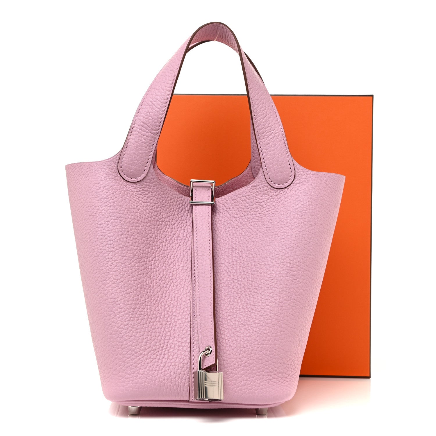 Hermes Taurillon Clemence Picotin Lock 18 PM Mauve Sylvestre 10 of 10
