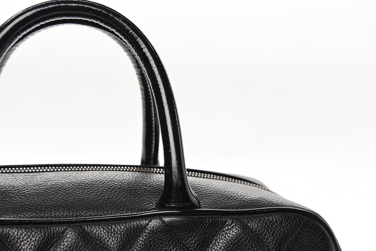 Chanel Caviar Patent Large Bowler Black 10 of 10
