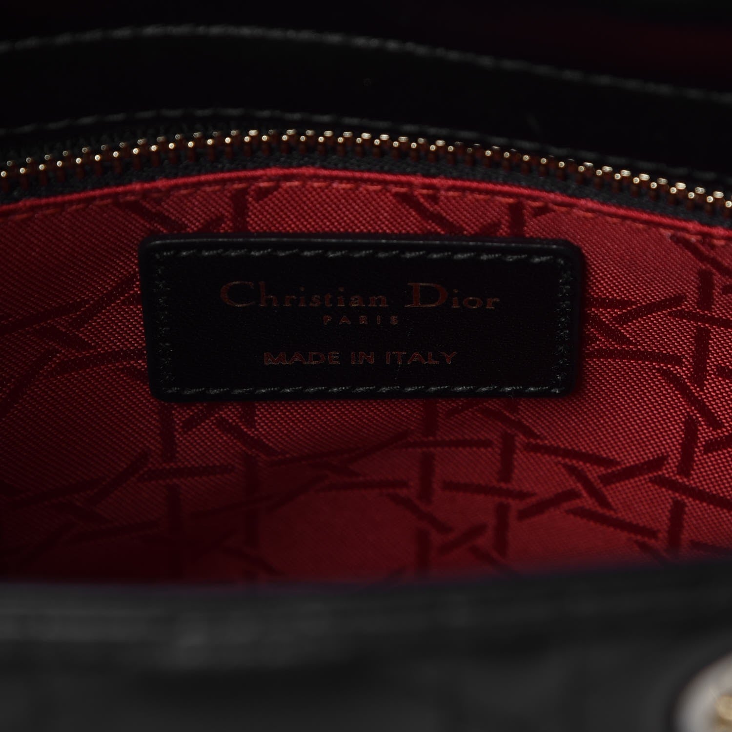 Christian Dior Lambskin Cannage Small Lucky Badges My Lady Dior Black 6 of 8