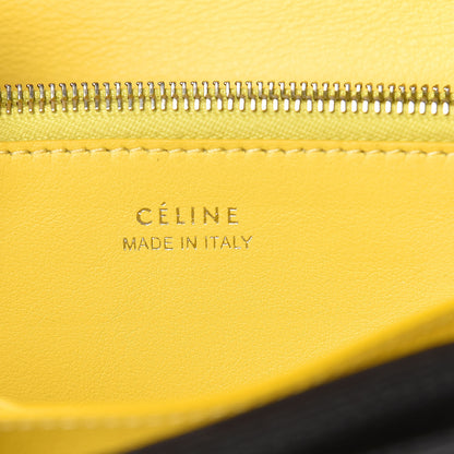 Celine Drummed Calfskin Large Multifunction Flap Wallet Black 7 of 8
