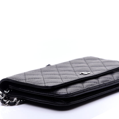 Chanel Caviar Quilted Wallet On Chain WOC Black 6 of 12