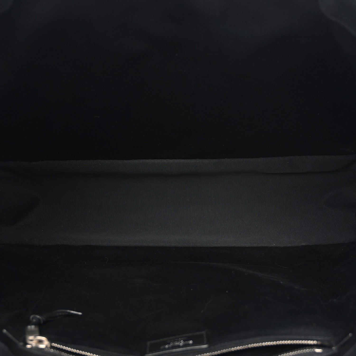 Saint Laurent Raffia Linen Calfskin Rive Gauche Tote Black 4 of 13
