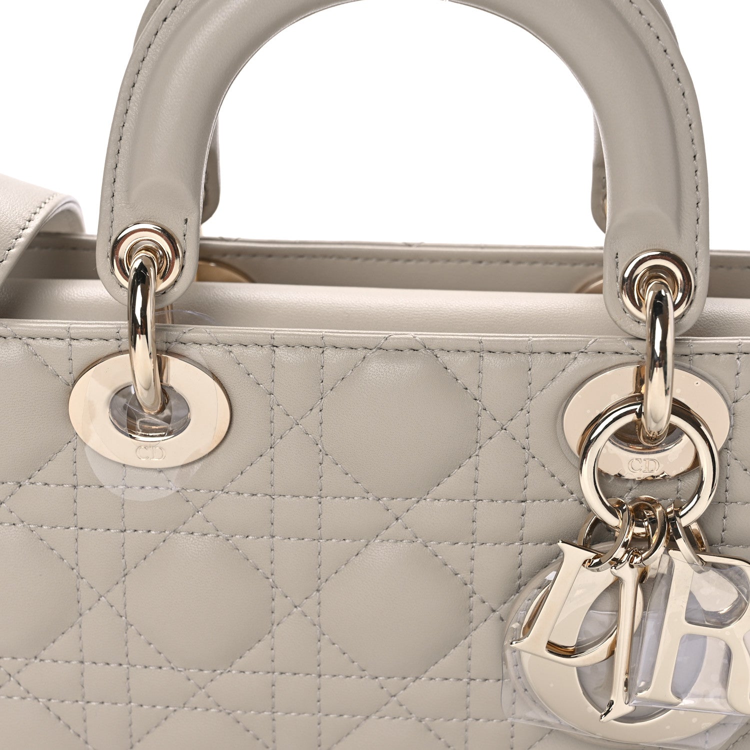 Christian Dior Lambskin Cannage Medium Lady D-Joy Sable 8 of 11