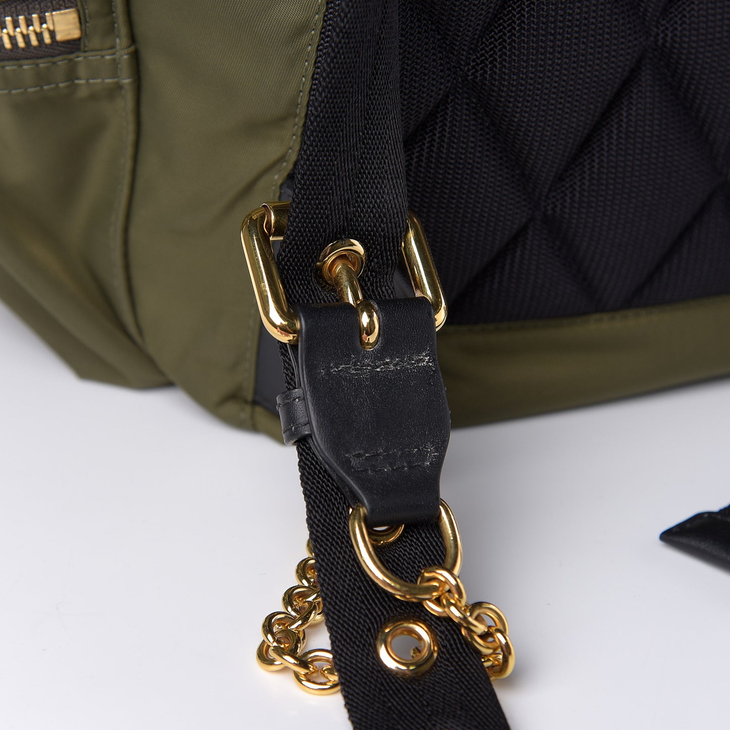 Nylon Large Rucksack Backpack Canvas Green