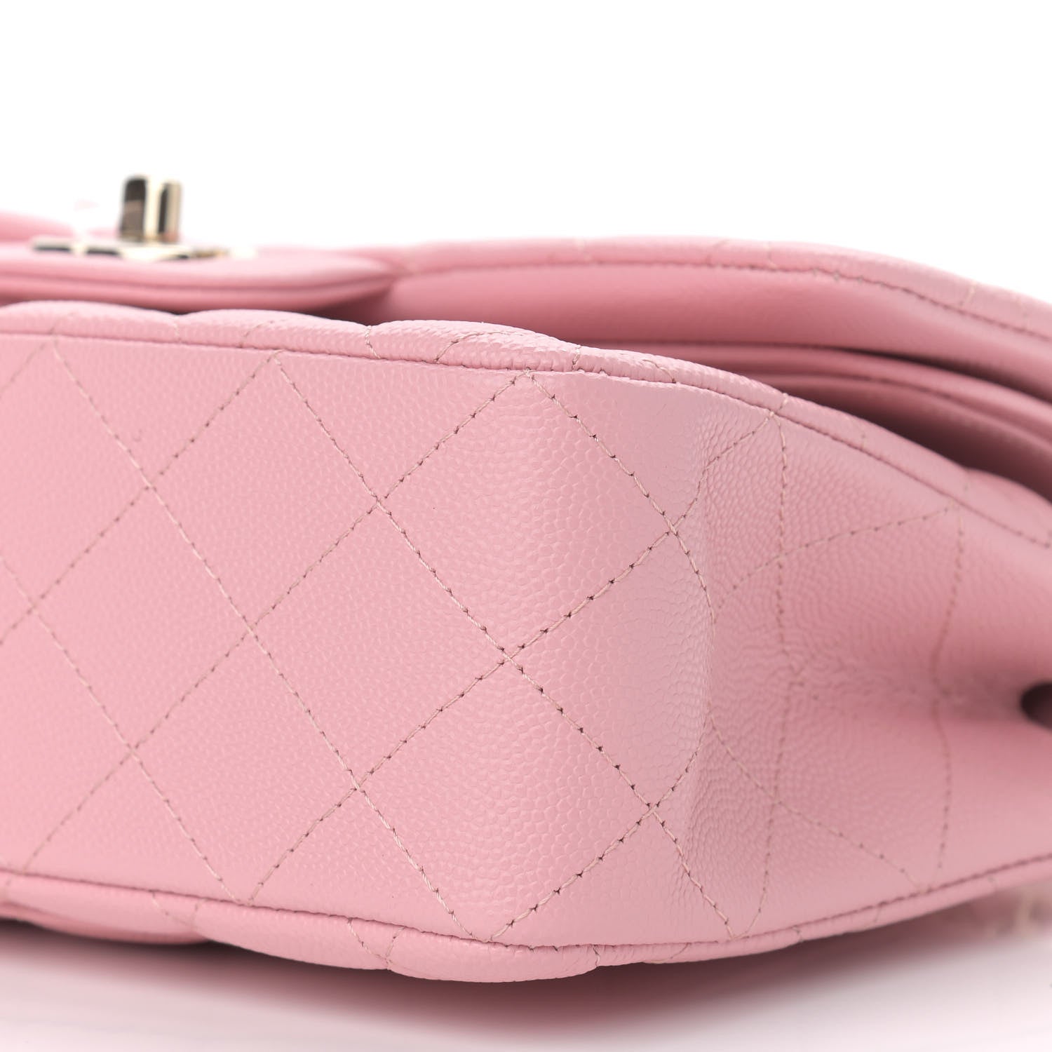 Chanel Caviar Quilted Small Double Flap Pink 9 of 9