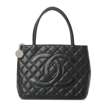 Chanel Caviar Quilted Medallion Tote Black 1 of 17