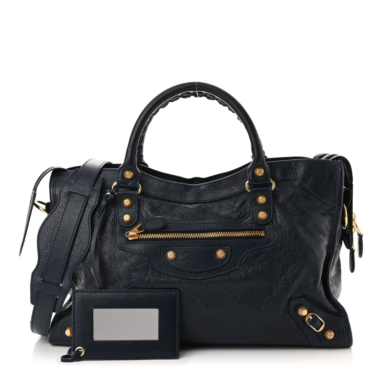 Balenciaga Agneau Giant 12 Gold Hardware City Bleu Obscur 1 of 10