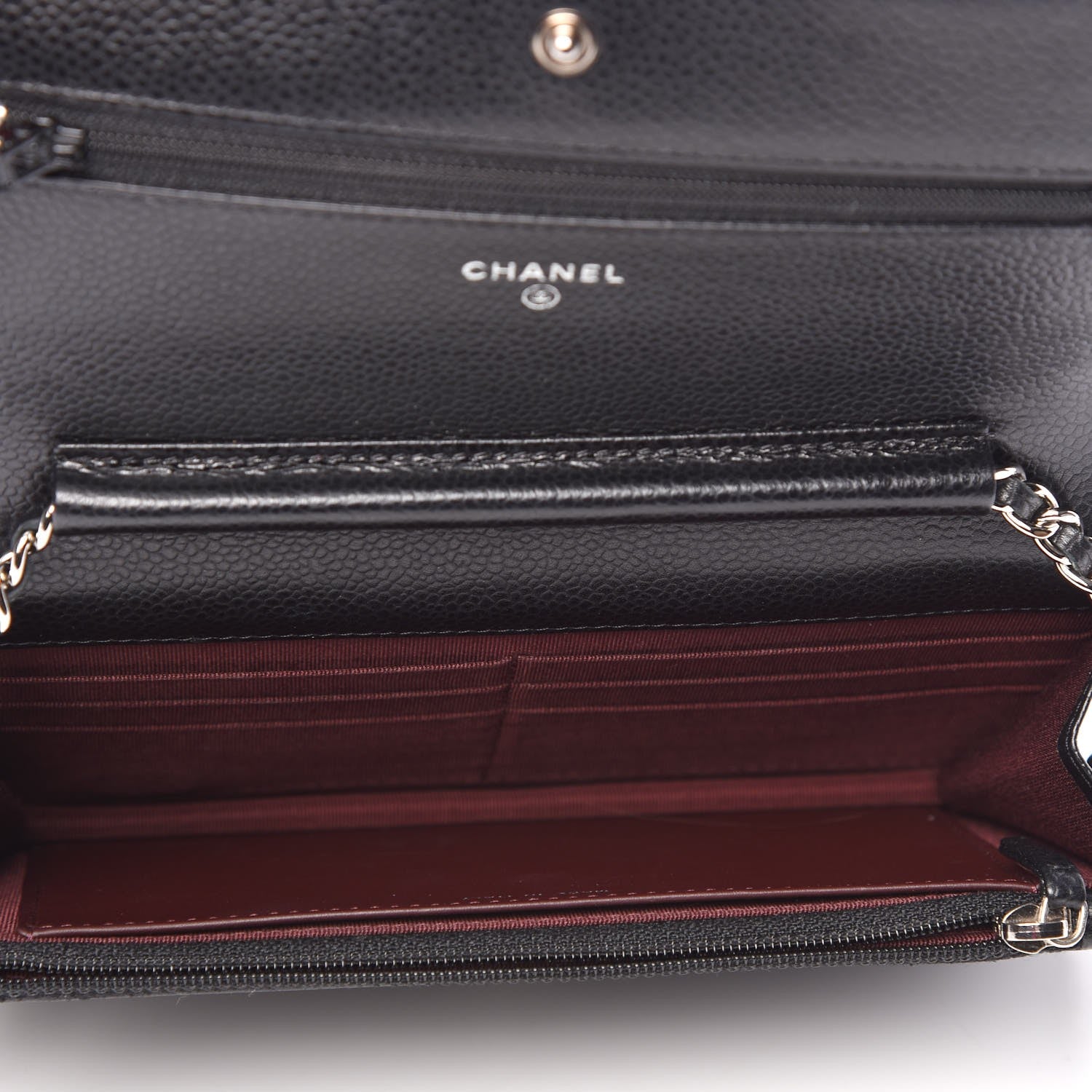 Chanel Caviar Quilted Wallet On Chain WOC Black 5 of 10