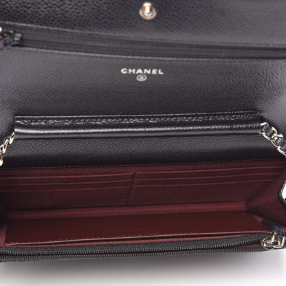 Chanel Caviar Quilted Wallet On Chain WOC Black 5 of 10
