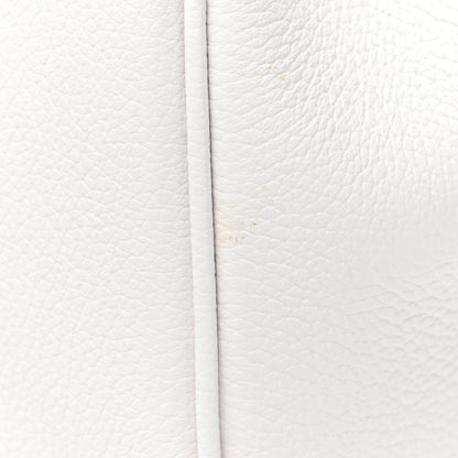 Versace Grained Calfskin Small La Medusa Top Handle Bag Optical White 8 of 9