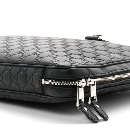 Gucci Rubber Guccissima Laptop Briefcase Black 9 of 10
