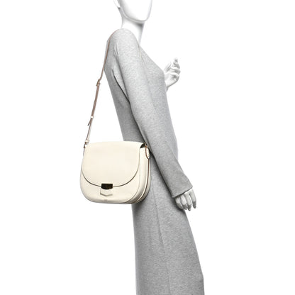 Celine Grained Calfskin Small Trotteur White 2 of 11