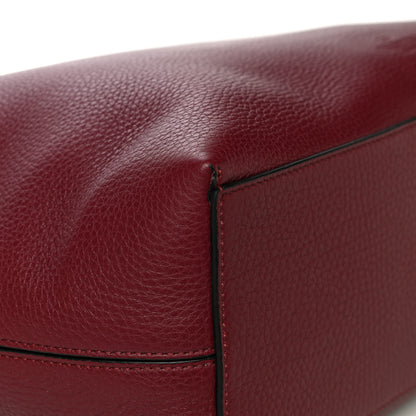 Valentino Garavani Grained Calfskin Rockstud Shoulder Tote Cerise 12 of 12