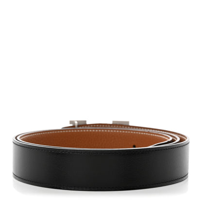 Hermes Box Togo H 32mm Belt 95 38 Black Gold 2 of 8
