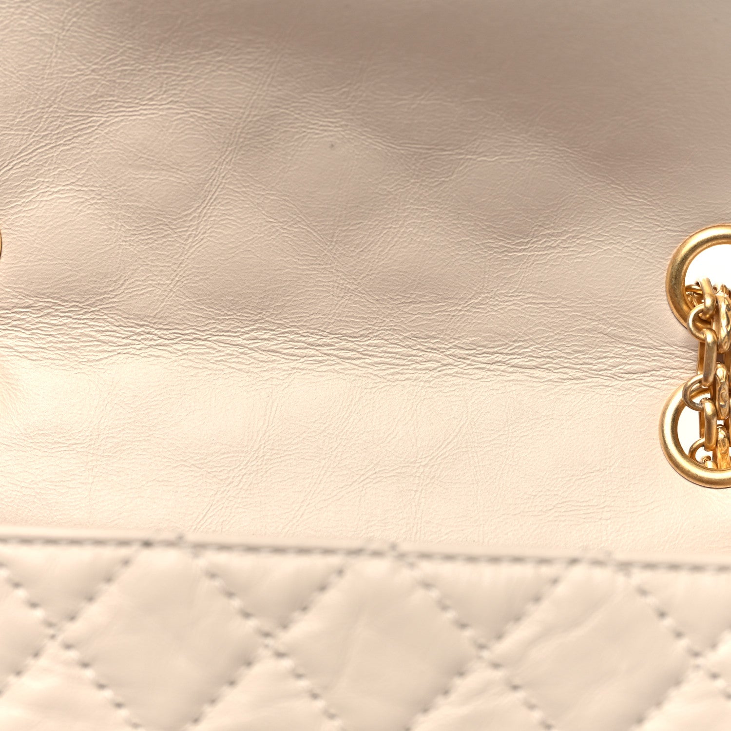 Chanel Aged Calfskin Quilted 2.55 Reissue Mini Flap Light Beige 11 of 11