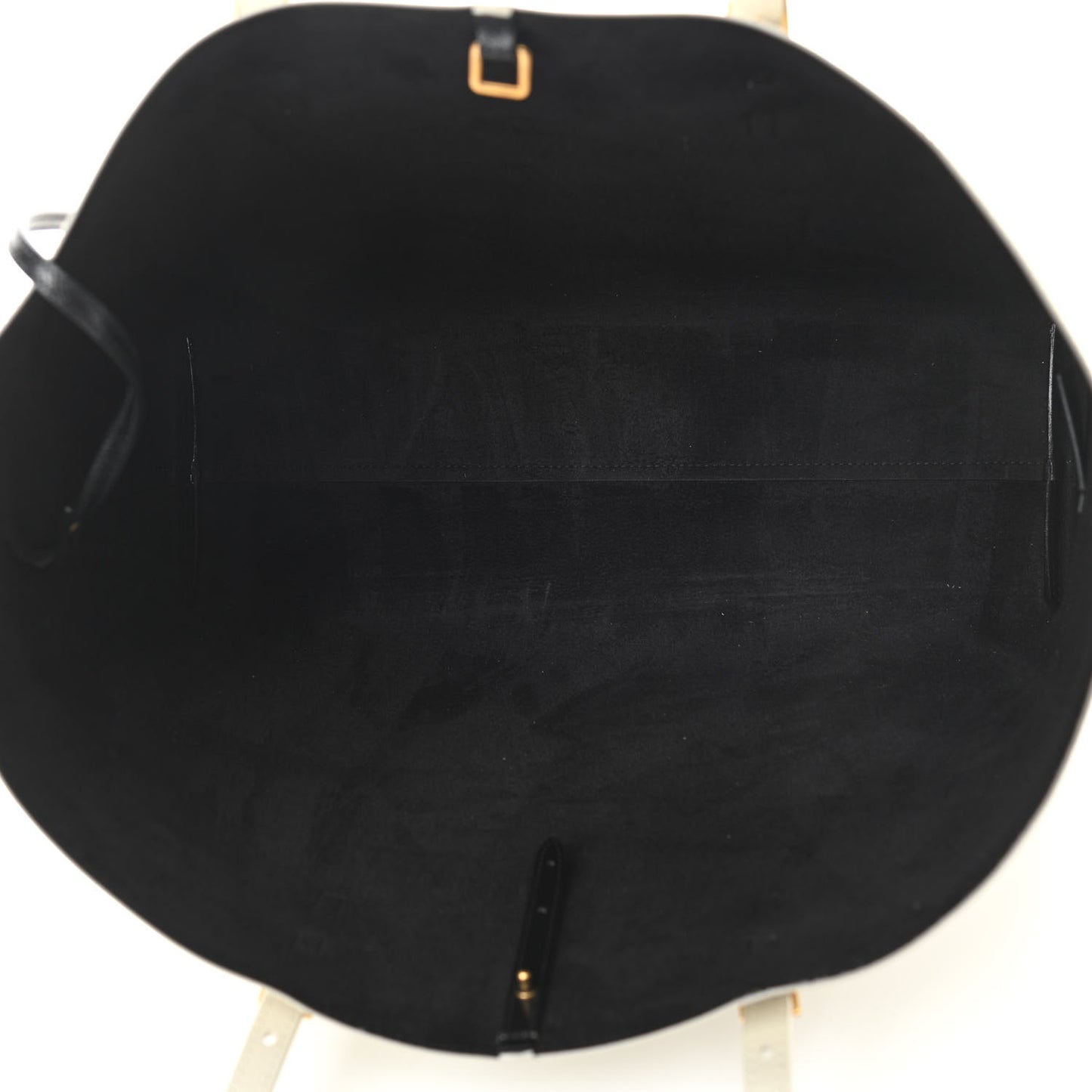 Grained Calfskin Large Shopping Tote Vintage Black