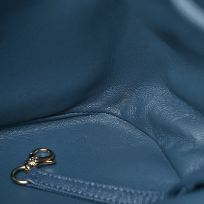 Chanel Caviar Quilted Business Affinity Backpack Blue 9 of 16