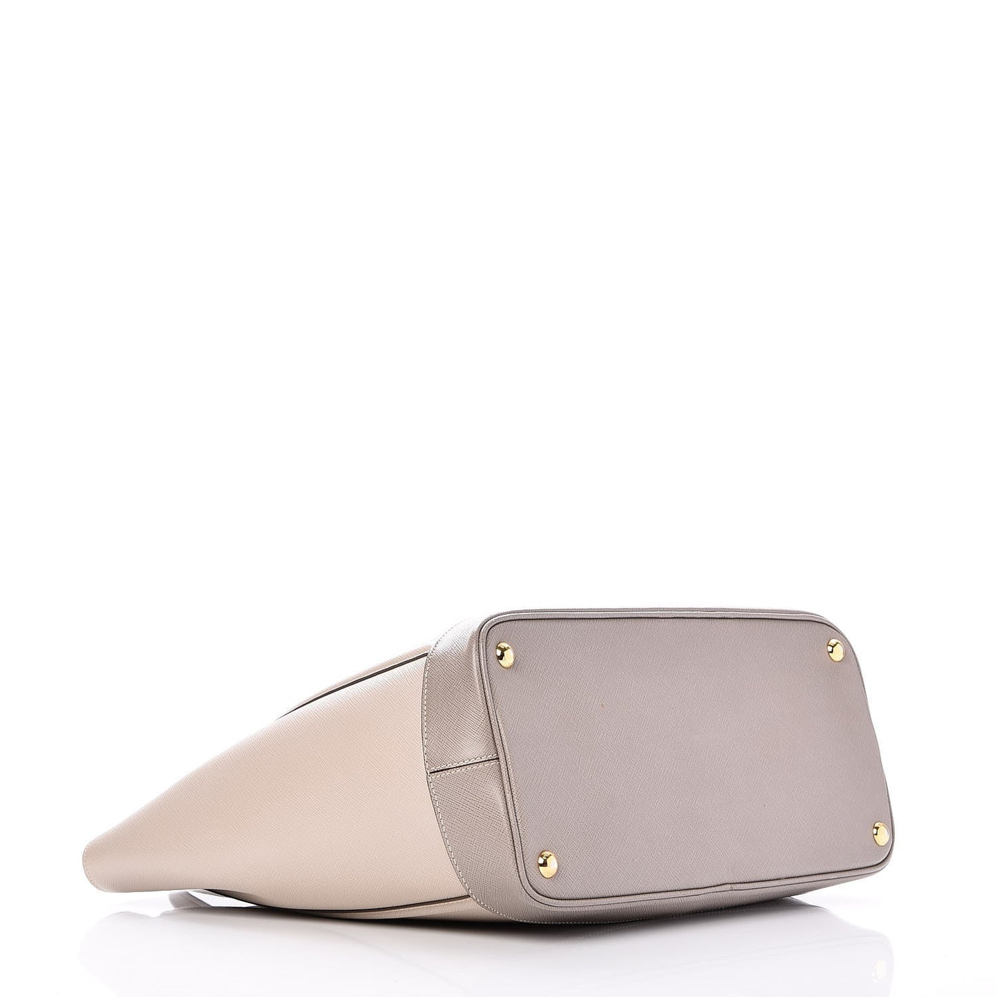 Saffiano Bi-Color Tote Pomice Argilla