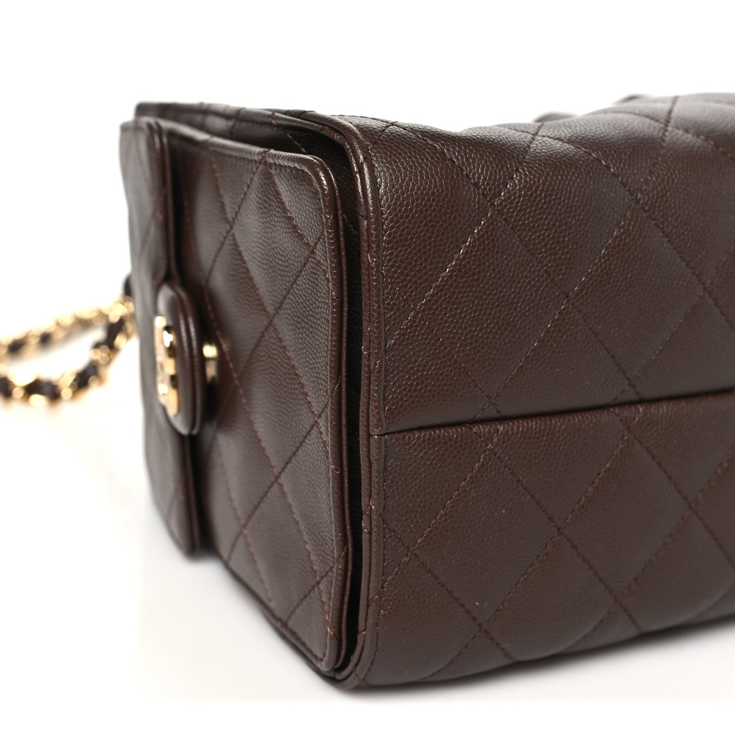 Chanel Caviar Quilted Small Chanel 25 Handbag Dark Brown 9 of 11